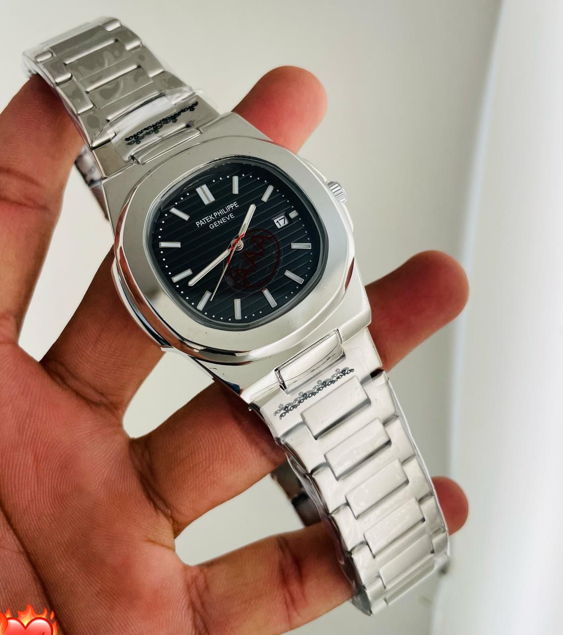 PATEK PHILIPPE SQUARE DIAL STAINLESS STEEL MENS PREMIUM WATCH