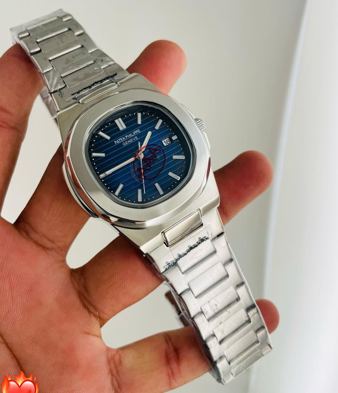 PATEK PHILIPPE SQUARE DIAL STAINLESS STEEL MENS PREMIUM WATCH