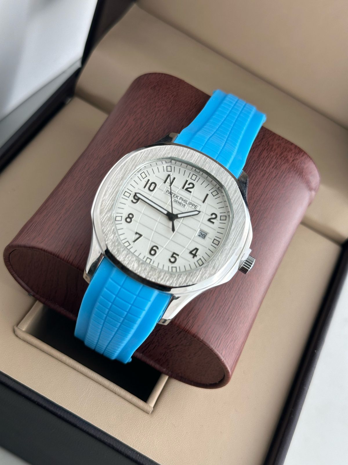 PATEK PHILIPPE oval DIAL STAINLESS STEEL MENS PREMIUM WATCH