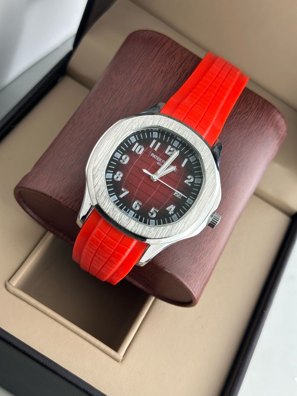 PATEK PHILIPPE oval DIAL STAINLESS STEEL MENS PREMIUM WATCH