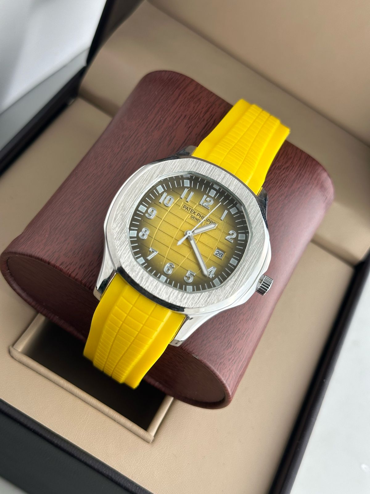 PATEK PHILIPPE oval DIAL STAINLESS STEEL MENS PREMIUM WATCH