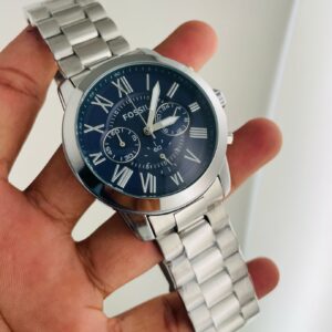 FOSSIL MENS JAPAN MOVEMENT STAINLESS STEEL MENS PREMIUM WATCH STAINLESS STEEL