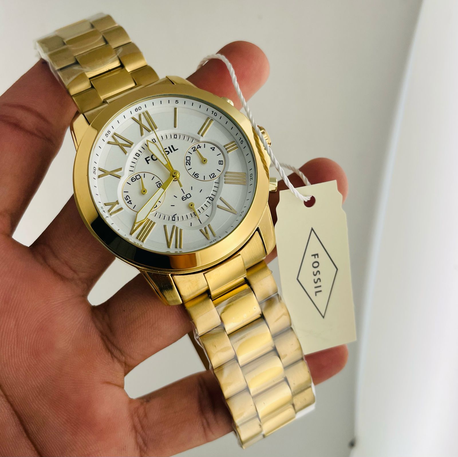 FOSSIL MENS JAPAN MOVEMENT STAINLESS STEEL MENS PREMIUM WATCH STAINLESS STEEL