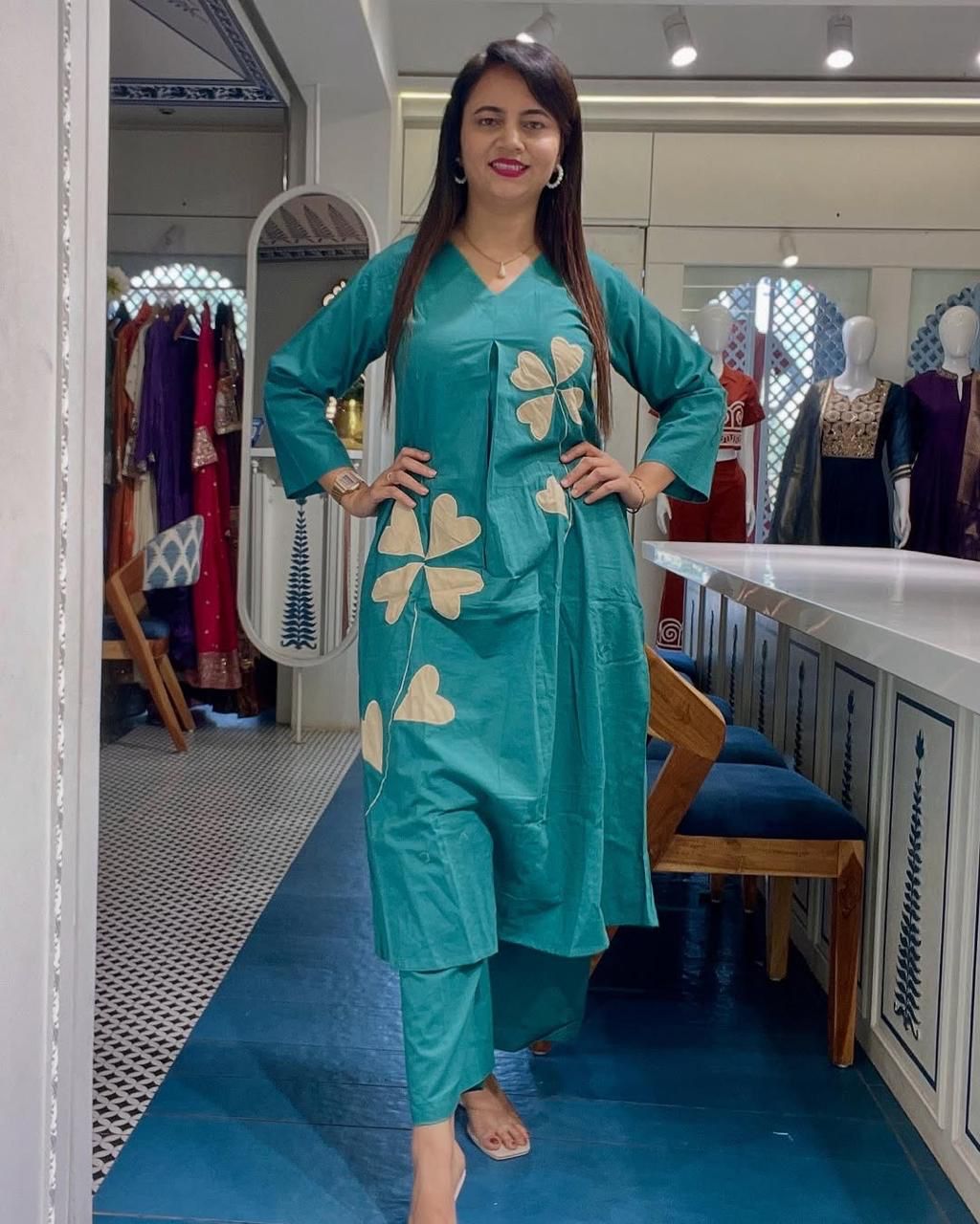ROYAL WOMENS PREMIUM TOPS KURTIS 3 PIECE SETS