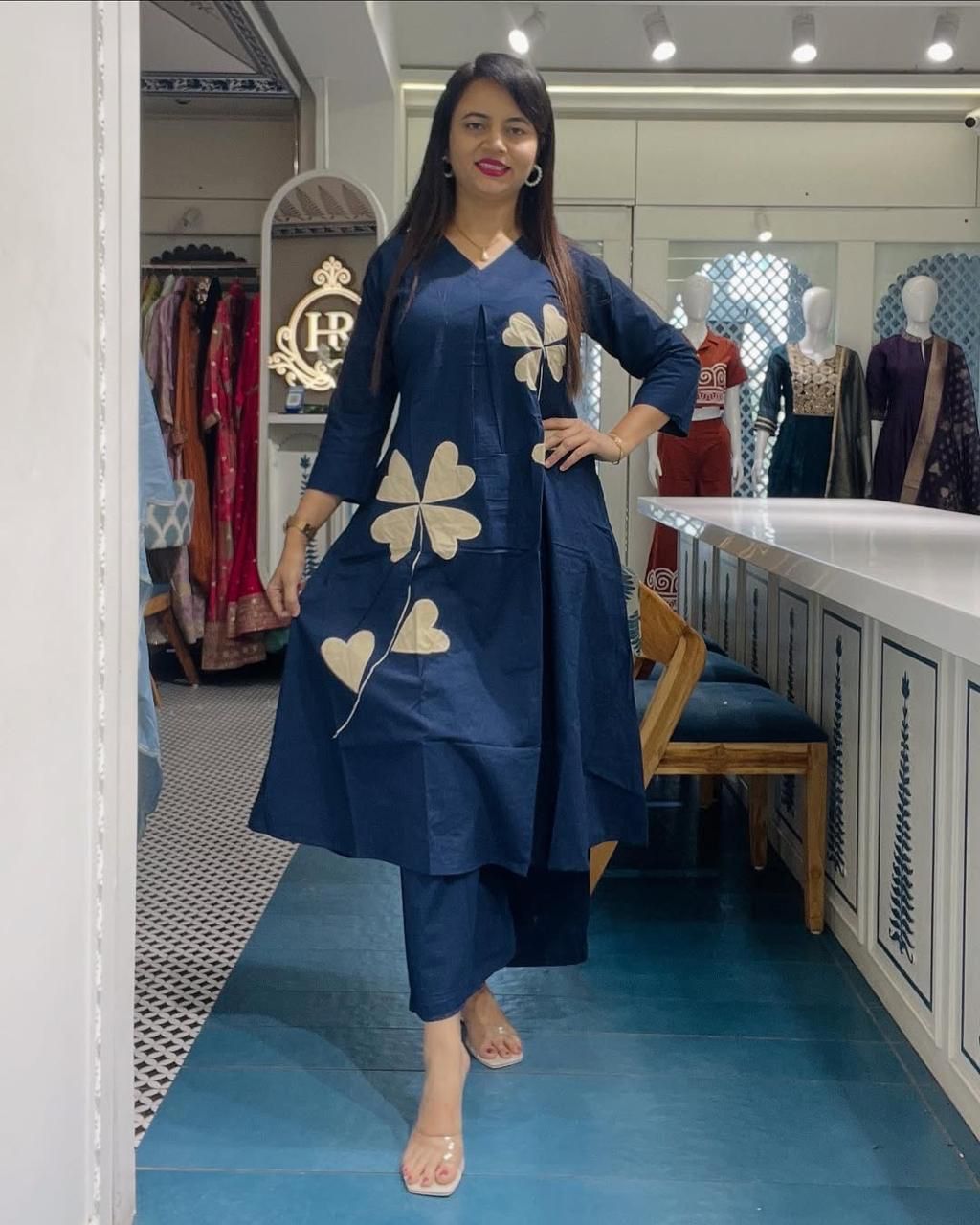 ROYAL WOMENS PREMIUM TOPS KURTIS 3 PIECE SETS