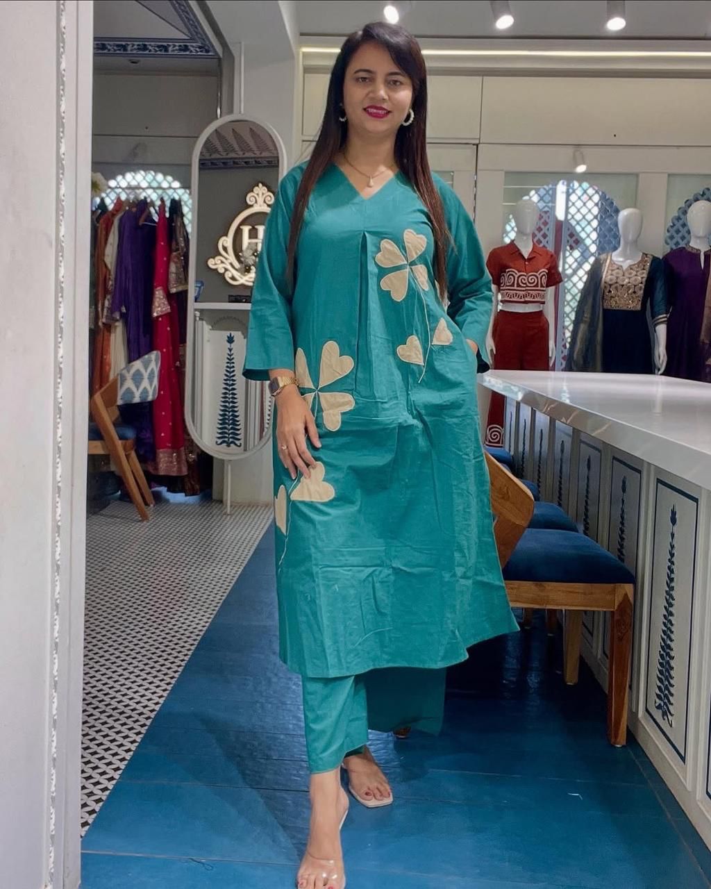 ROYAL WOMENS PREMIUM TOPS KURTIS 3 PIECE SETS