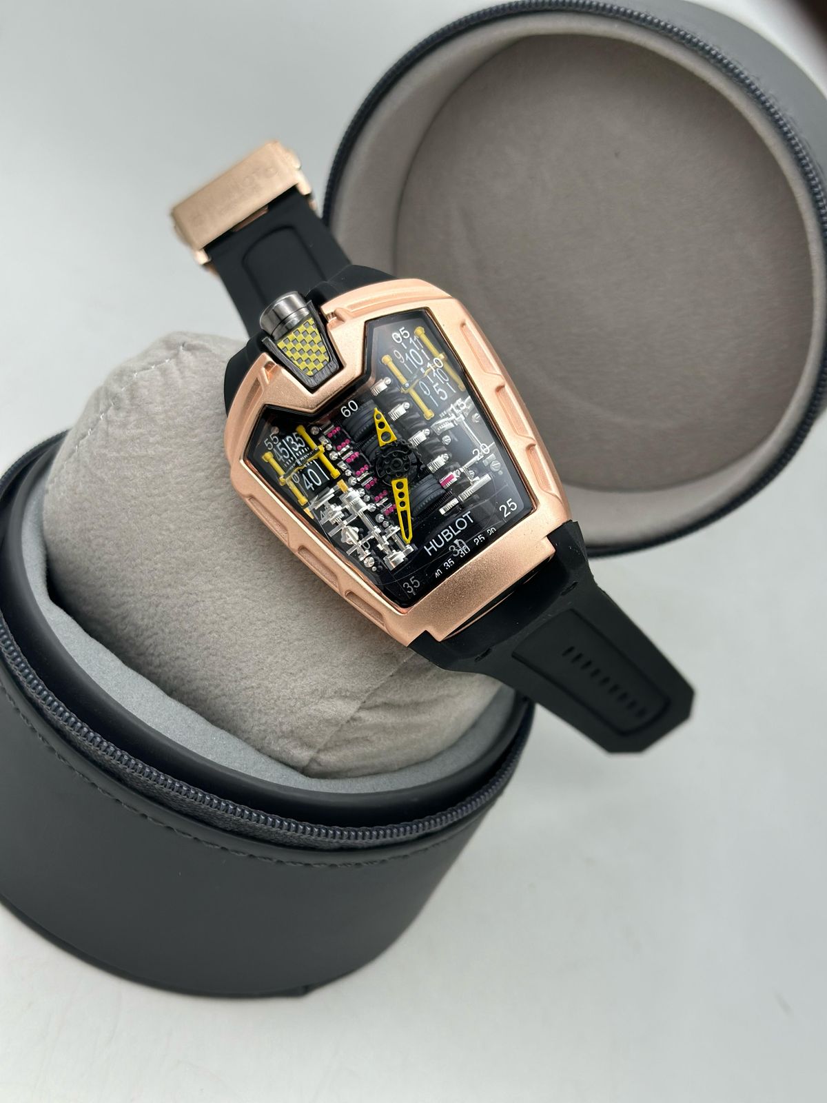 HUBLOT MENS STRAP EDITION RECTANGLE DIAL PREMIUM WATCHES FOR MENS