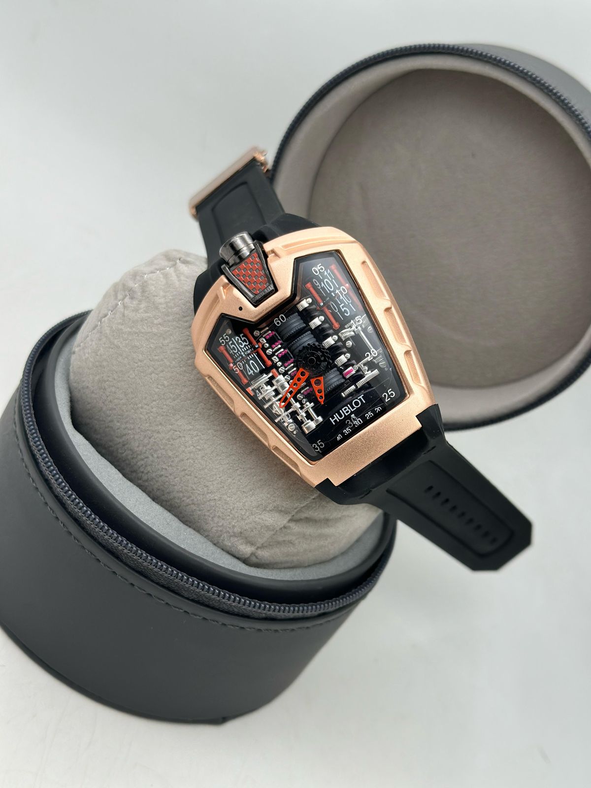 HUBLOT MENS STRAP EDITION RECTANGLE DIAL PREMIUM WATCHES FOR MENS