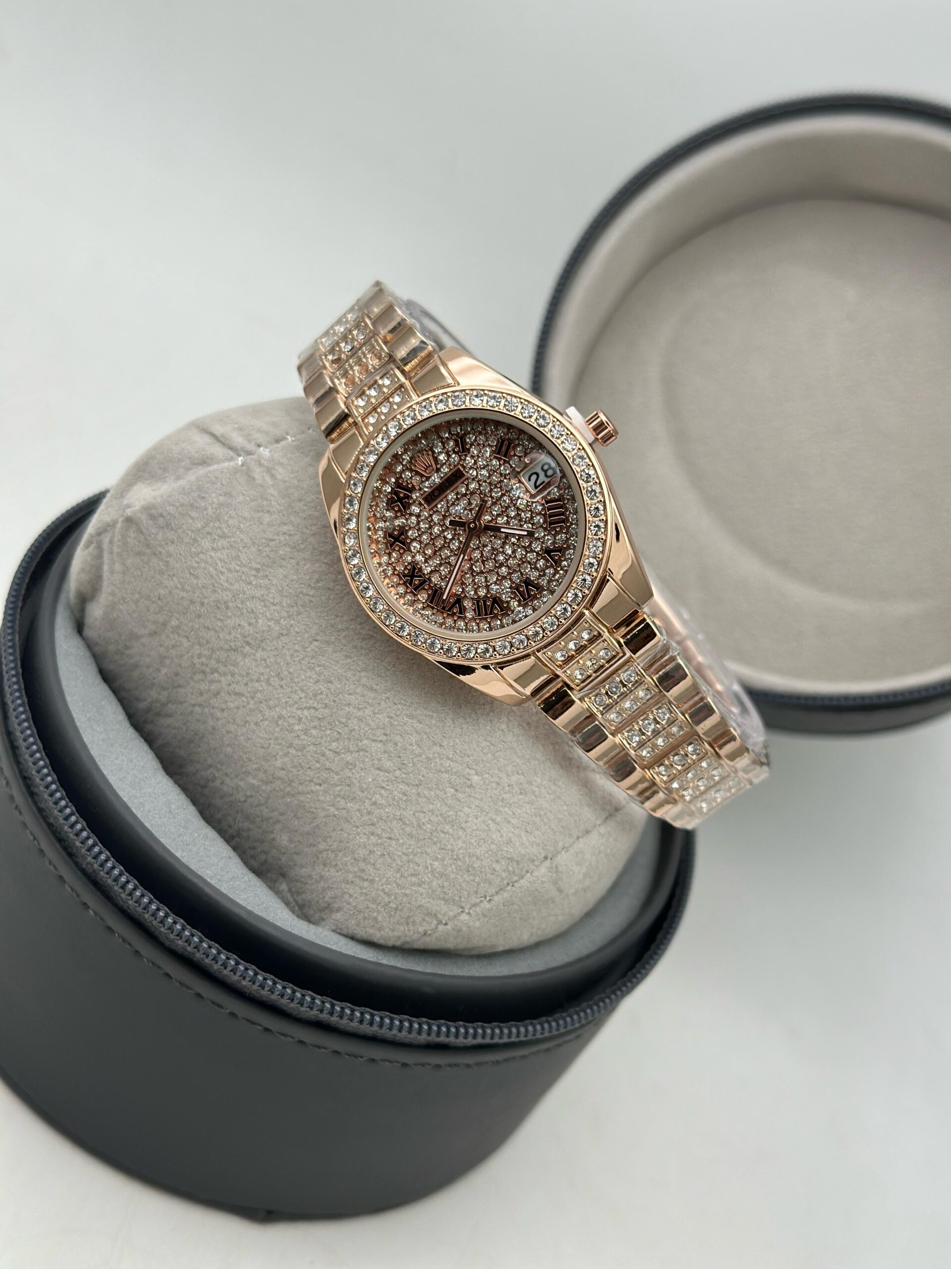 ROLEX WOMENS GOLD SILVER CHRONO GRAPH MENS PREMIUM EDITION WATCH