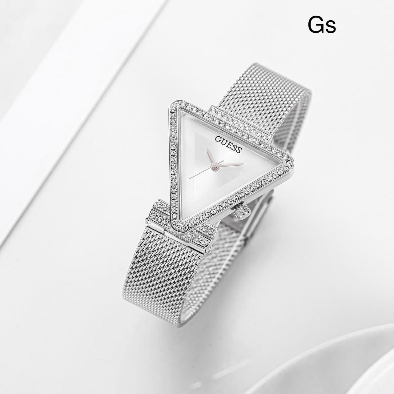 GUESS WOMENS LATEST EDITION TRIANGLE SHAPED WATCHES FOR WOMENS