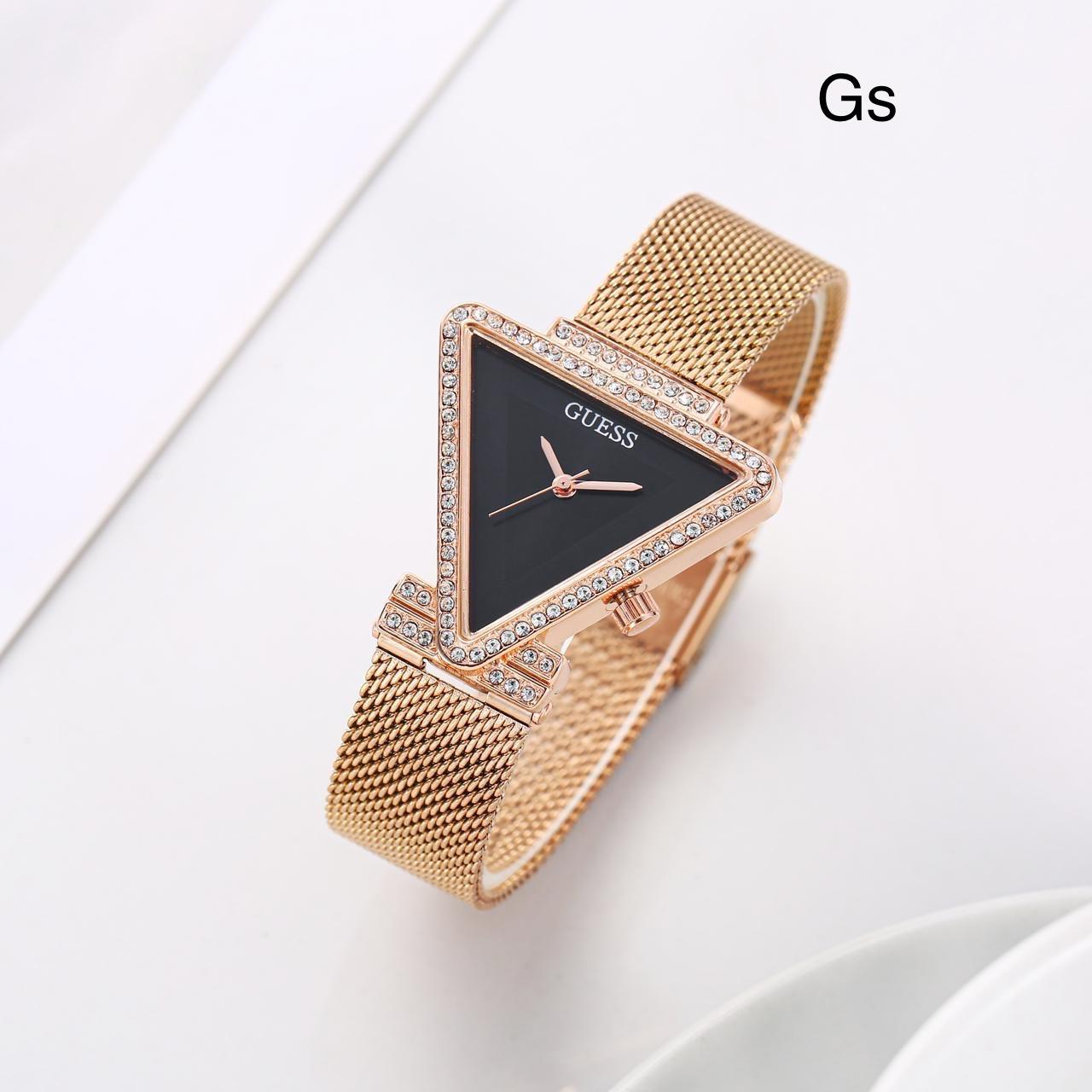 GUESS WOMENS LATEST EDITION TRIANGLE SHAPED WATCHES FOR WOMENS