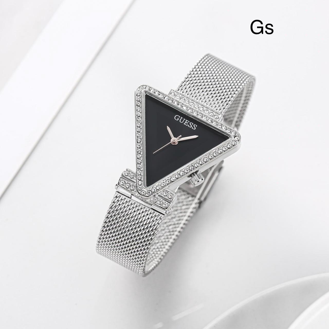 GUESS WOMENS LATEST EDITION TRIANGLE SHAPED WATCHES FOR WOMENS